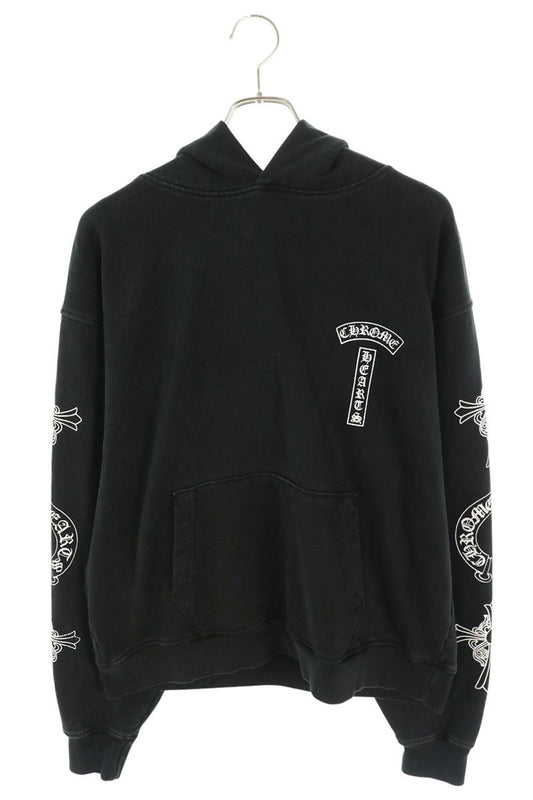 Chrome Hearts SOAP N WATER Vintage Wash Hoodie Black Size M