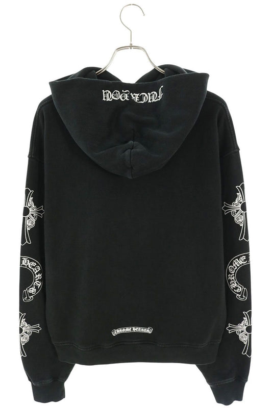 Chrome Hearts SOAP N WATER Vintage Wash Hoodie Black Size M