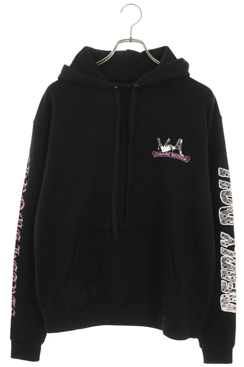 Chrome Hearts DEADLY DOLL Cotton Back Print Hoodie Size XS