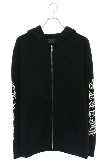 Chrome Hearts U LIFE SENTENCE HD ZIP Cashmere Logo Hoodie Size XL