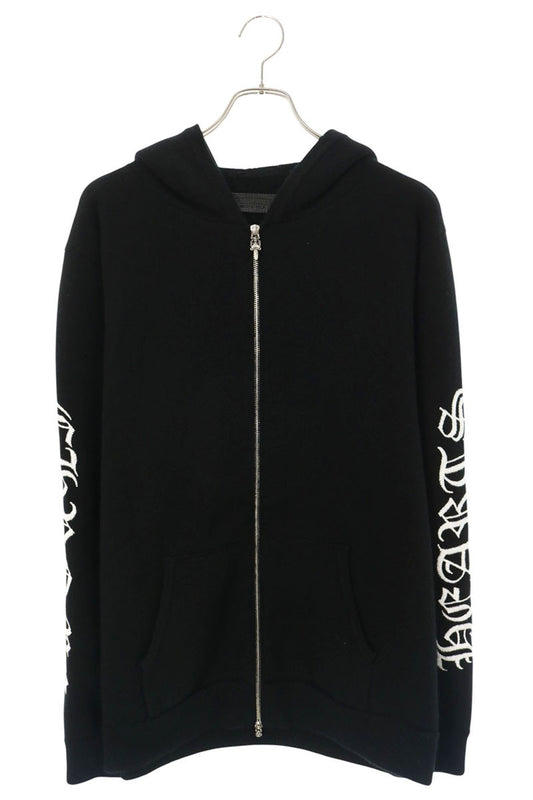 Chrome Hearts U LIFE SENTENCE HD ZIP Cashmere Logo Hoodie Size XL