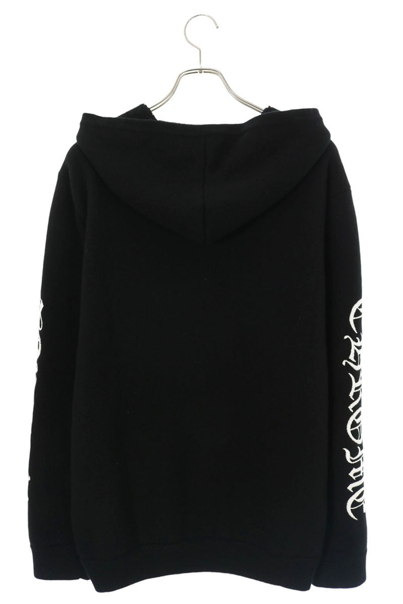 Chrome Hearts U LIFE SENTENCE HD ZIP Cashmere Logo Hoodie Size XL