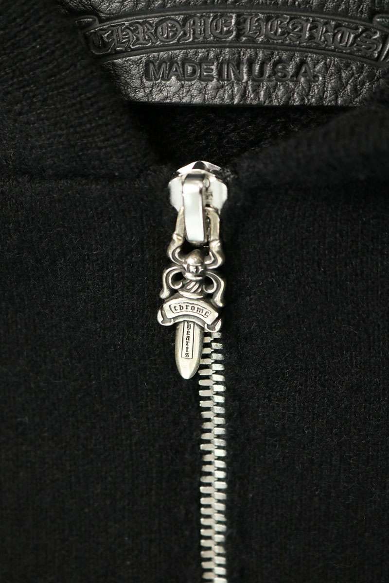 Chrome Hearts U LIFE SENTENCE HD ZIP Cashmere Logo Hoodie Size XL