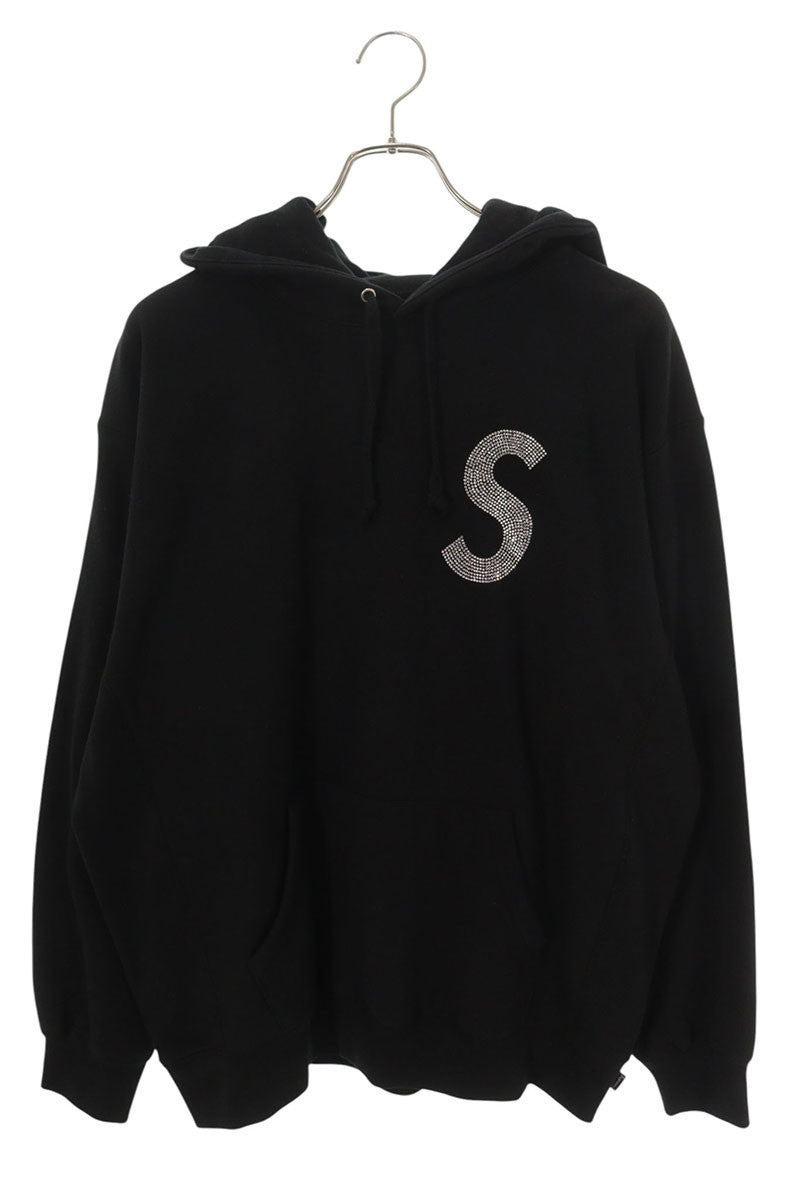SUPREME 21SS Swarovski S Logo Hoodie Black Size L
