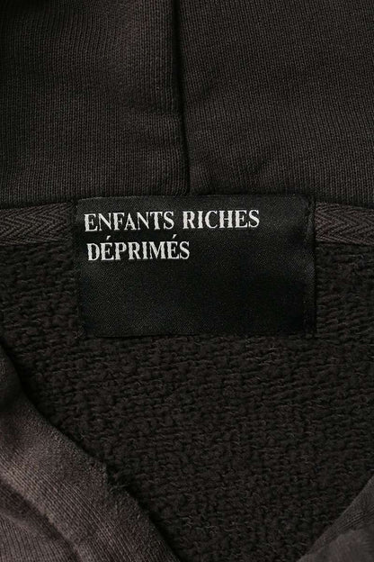 ENFANTS RICHES DEPRIMES HEAD AGAINST HOODIE Black Size XL