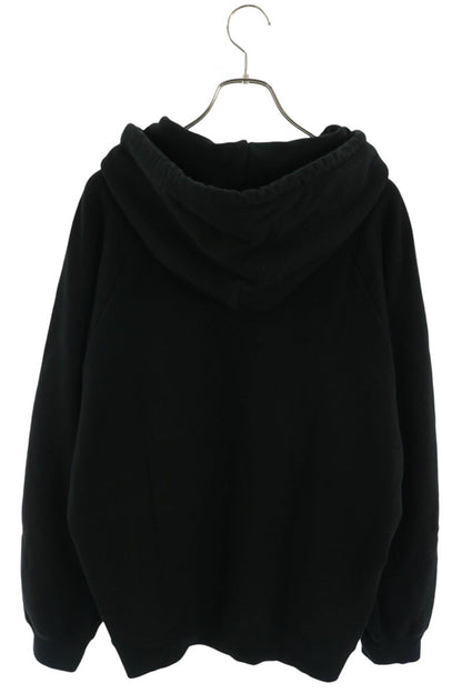 WACKO MARIA Logo Embroidered Hoodie Black/Red Size M