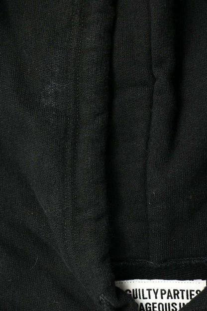 WACKO MARIA Logo Embroidered Hoodie Black/Red Size M