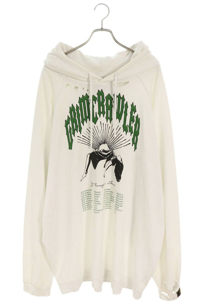 RAF SIMONS 221-M176 Grimcrawler Destroyed Hoodie Size XL