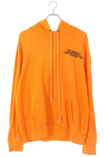 Chrome Hearts HD PLVR V OFF WHITE Logo Print Hoodie Size L