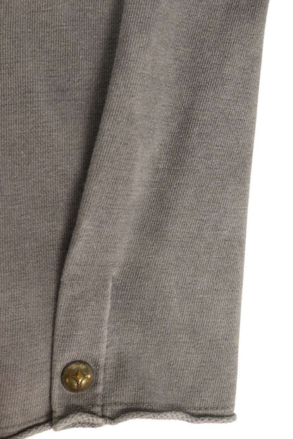 THUG CLUB Snap Button Hoodie Gray Size 3