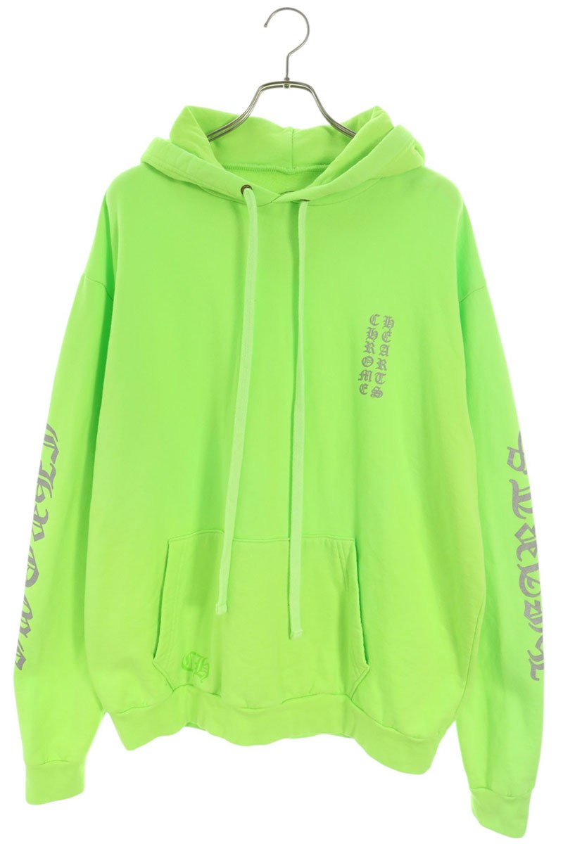 Chrome Hearts SWTSHRT HD PLVR Print Light Green Hoodie Size L