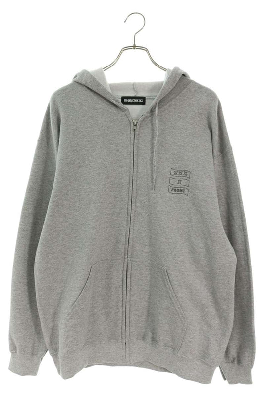 GOD SELECTION XXX x Fragment Design Logo Hoodie Gray Size L