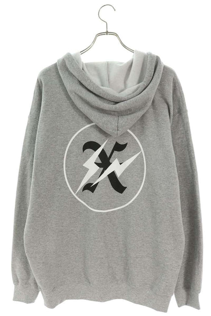 GOD SELECTION XXX x Fragment Design Logo Hoodie Gray Size L