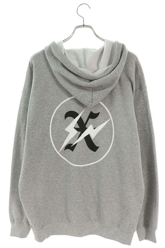 GOD SELECTION XXX x Fragment Design Logo Hoodie Gray Size L