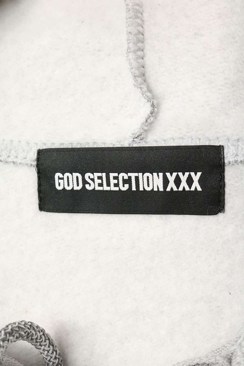 GOD SELECTION XXX x Fragment Design Logo Hoodie Gray Size L