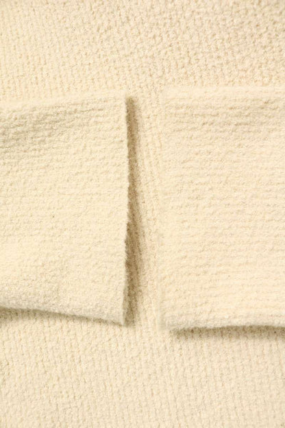Chrome Hearts Calf Hair Patch Knit Off White Hoodie Size MED/LRG