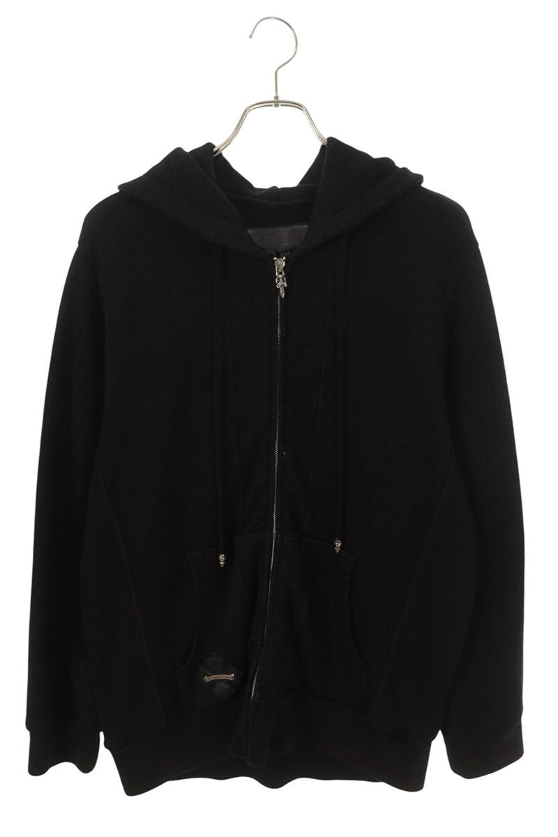Chrome Hearts Y NOT CH Dagger Hoodie Black/Silver Size XL
