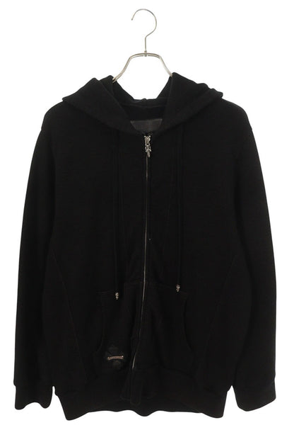 Chrome Hearts Y NOT CH Dagger Hoodie Black/Silver Size XL
