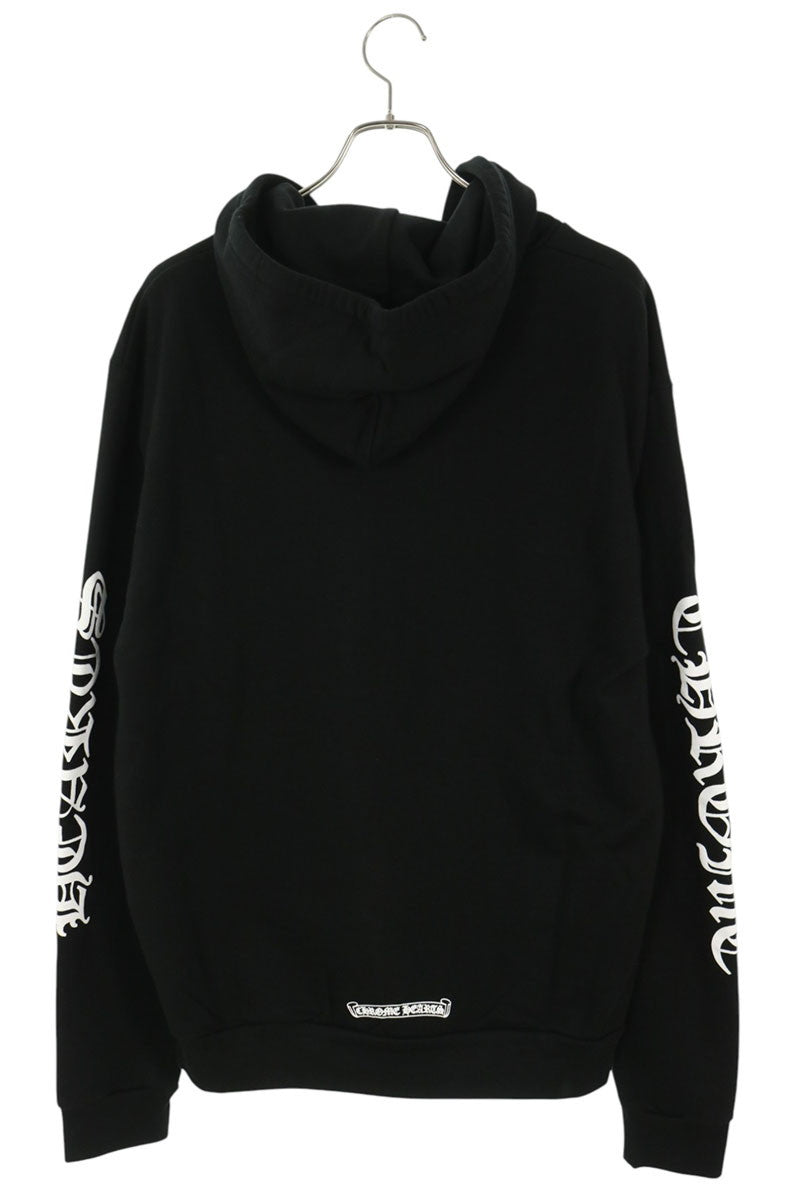 Chrome Hearts Sleeve Logo Print Zip Hoodie Size M
