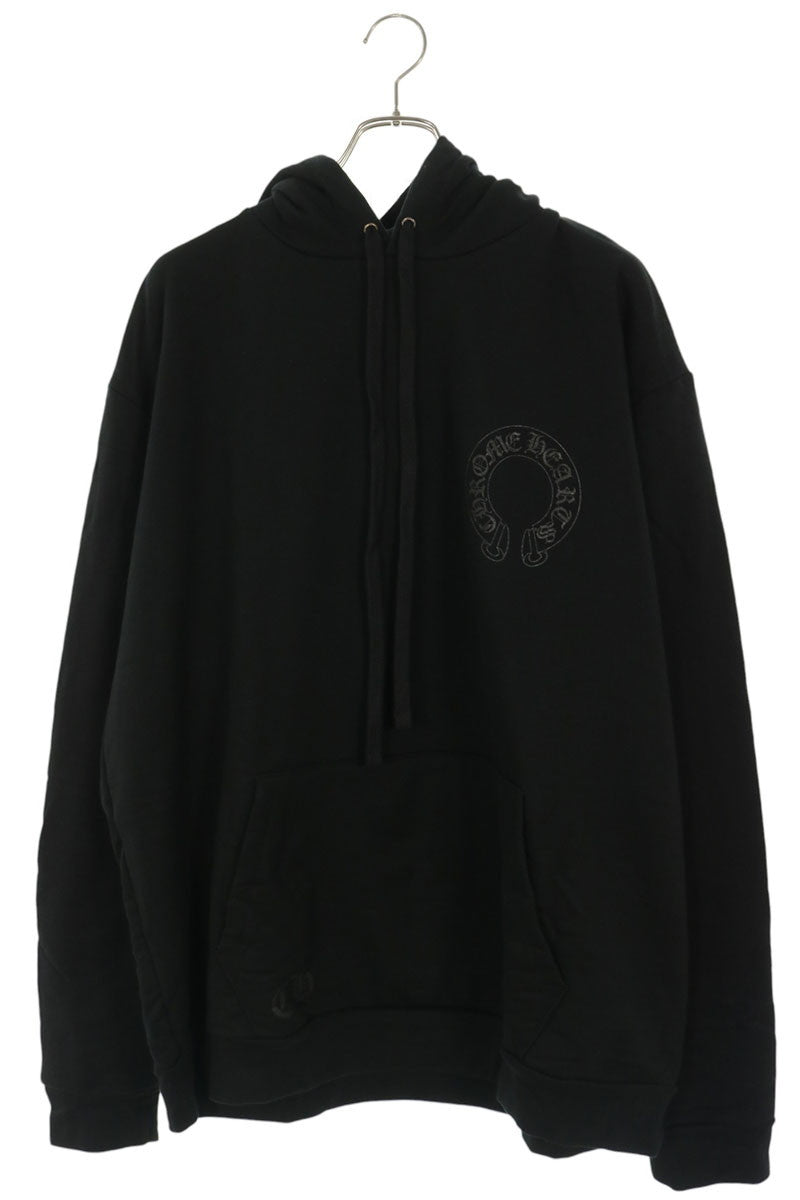 Chrome Hearts Floral Arch Logo Pullover Hoodie Black Size XL