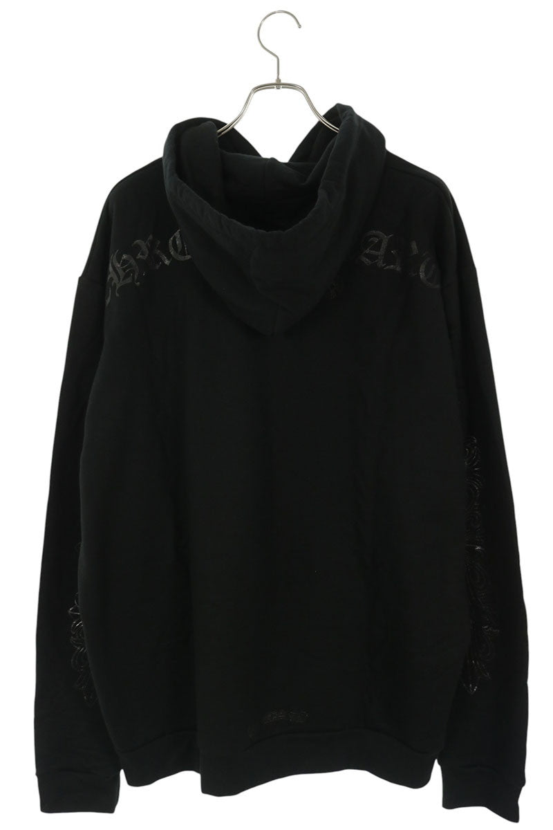 Chrome Hearts Floral Arch Logo Pullover Hoodie Black Size XL