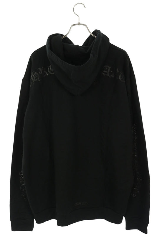 Chrome Hearts Floral Arch Logo Pullover Hoodie Black Size XL