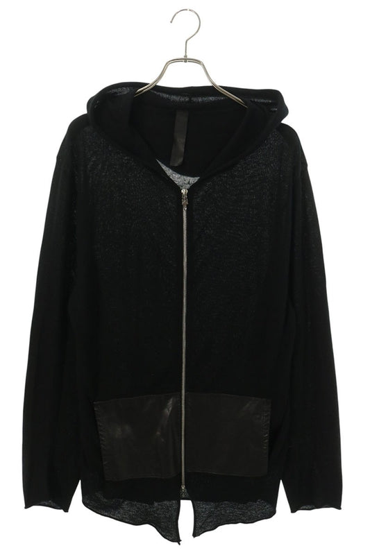 Chrome Hearts Dagger Nylon Panel Cashmere Zip Hoodie Size M