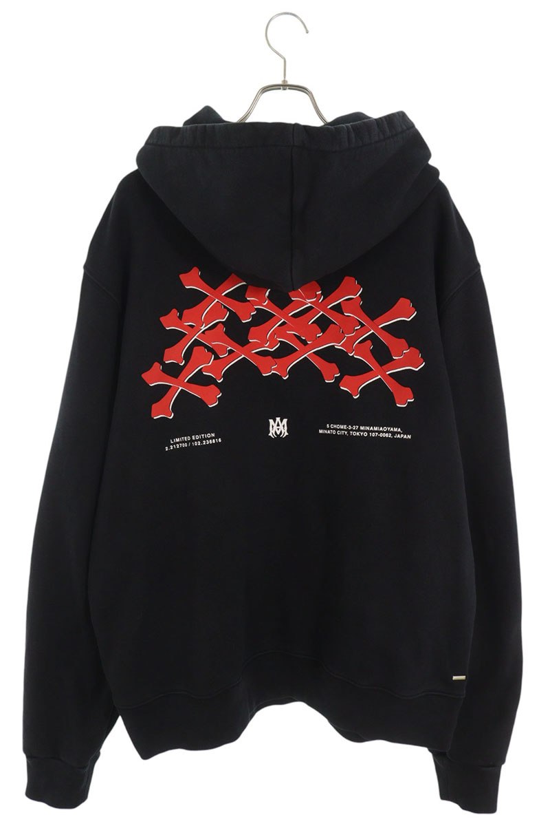 AMIRI Black Tokyo Print Pullover Hoodie Size XXL