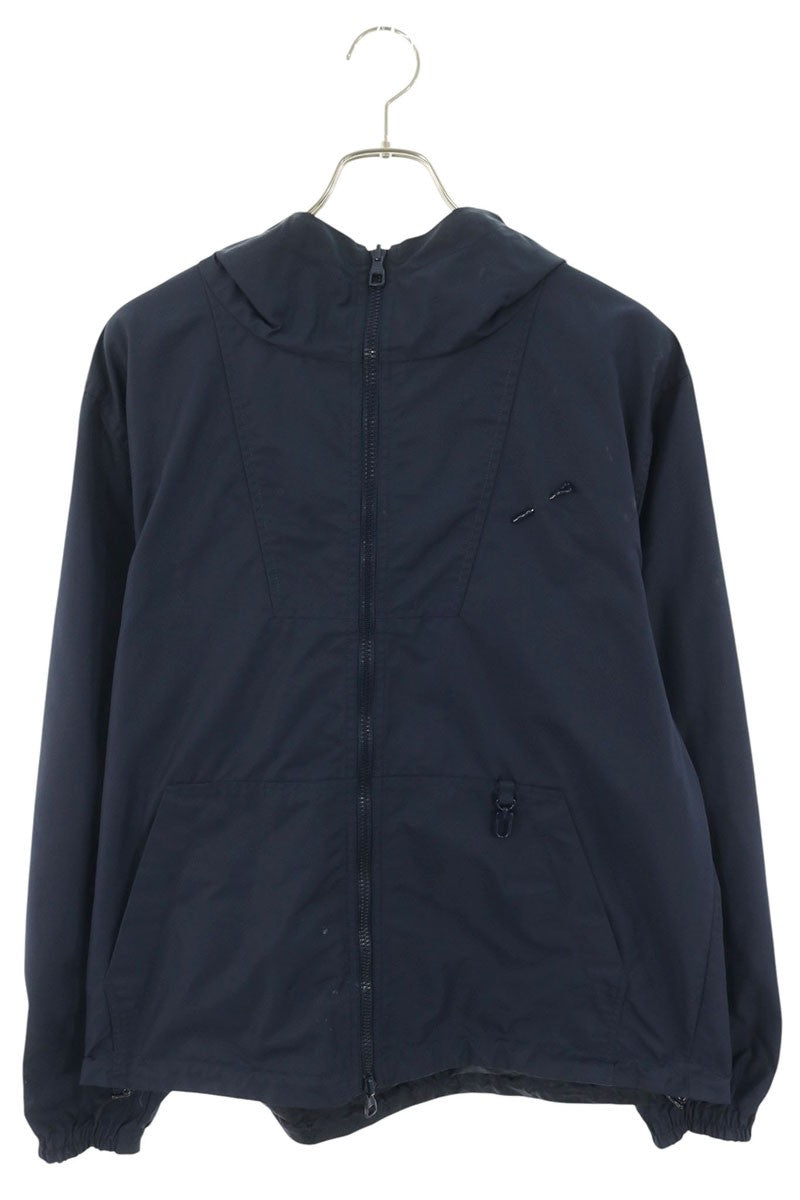 LOUISVUITTON Monogram Reversible Nylon Hoodie Navy Size 50