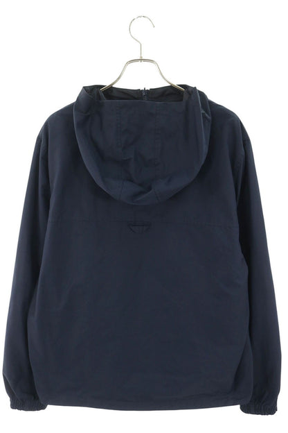 LOUISVUITTON Monogram Reversible Nylon Hoodie Navy Size 50