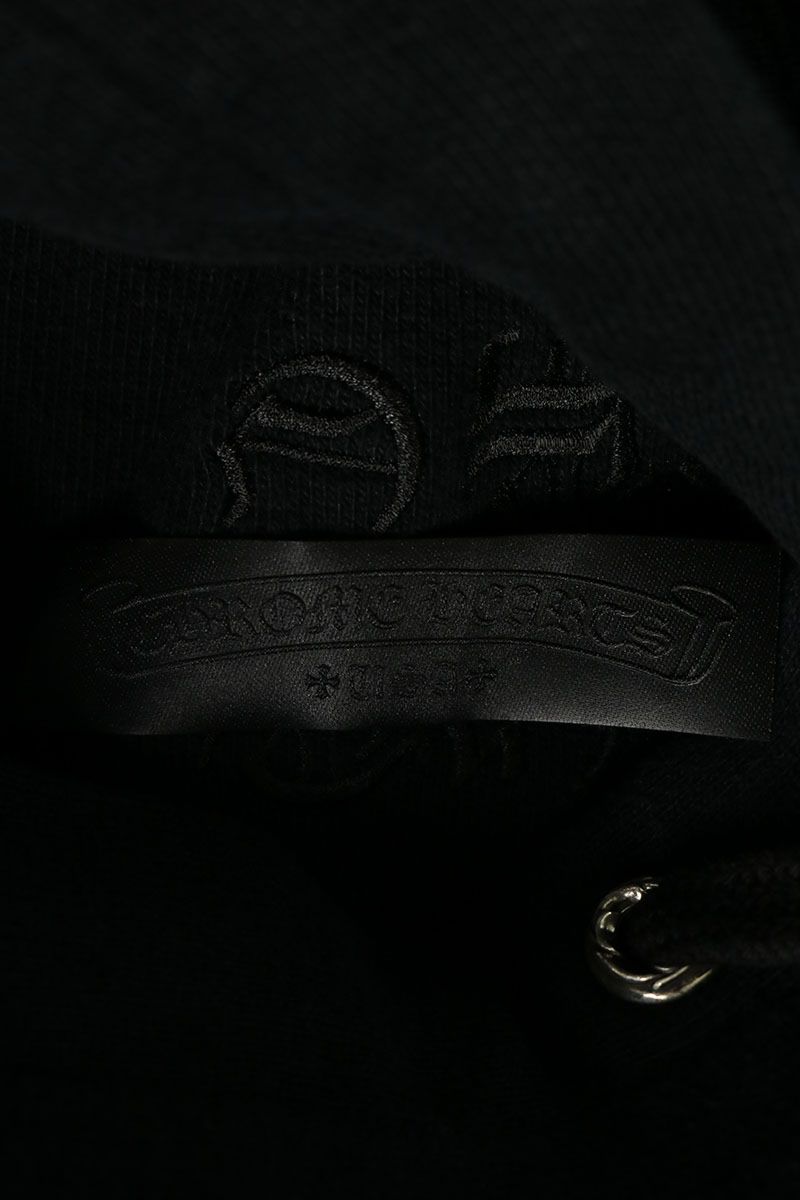 Chrome Hearts KING FISH Embroidered Hoodie Black Size M