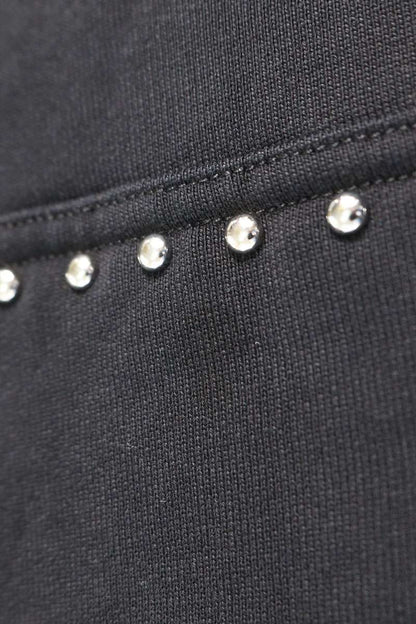MM6 Drop Shoulder Stud Design Hoodie Black Size M