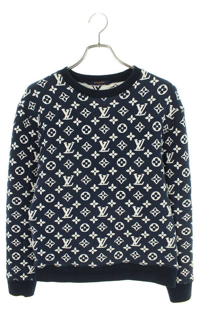 LOUISVUITTON 21SS Full Monogram Jacquard Crewneck Size S