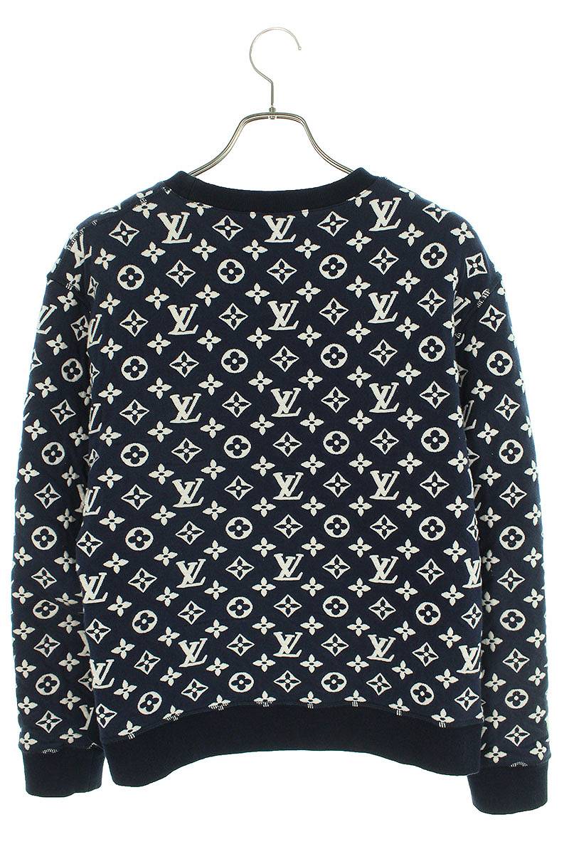 LOUISVUITTON 21SS Full Monogram Jacquard Crewneck Size S
