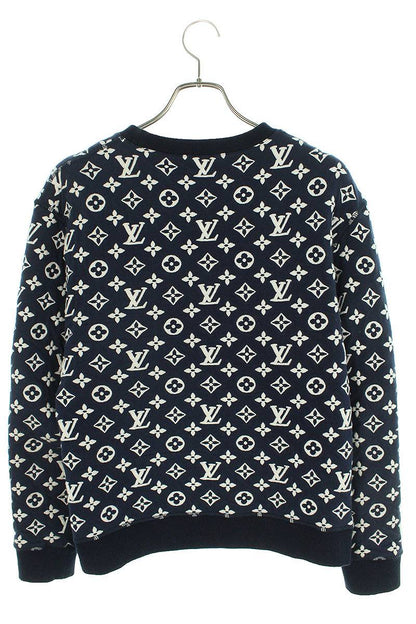 LOUISVUITTON 21SS Full Monogram Jacquard Crewneck Size S