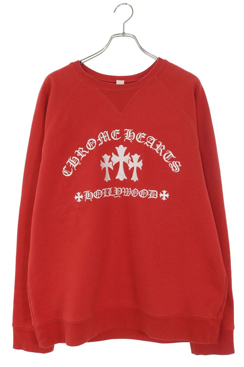 Chrome Hearts U SAILIN ON CREW Sweatshirt Red Size XL