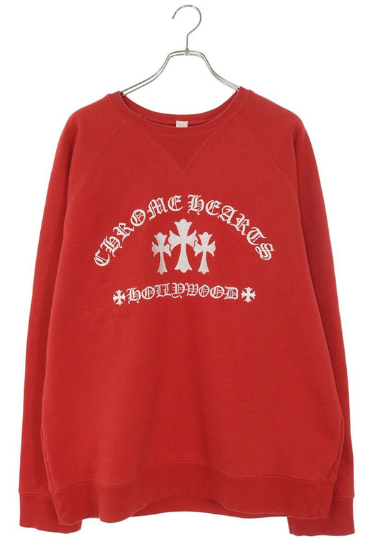 Chrome Hearts U SAILIN ON CREW Sweatshirt Red Size XL