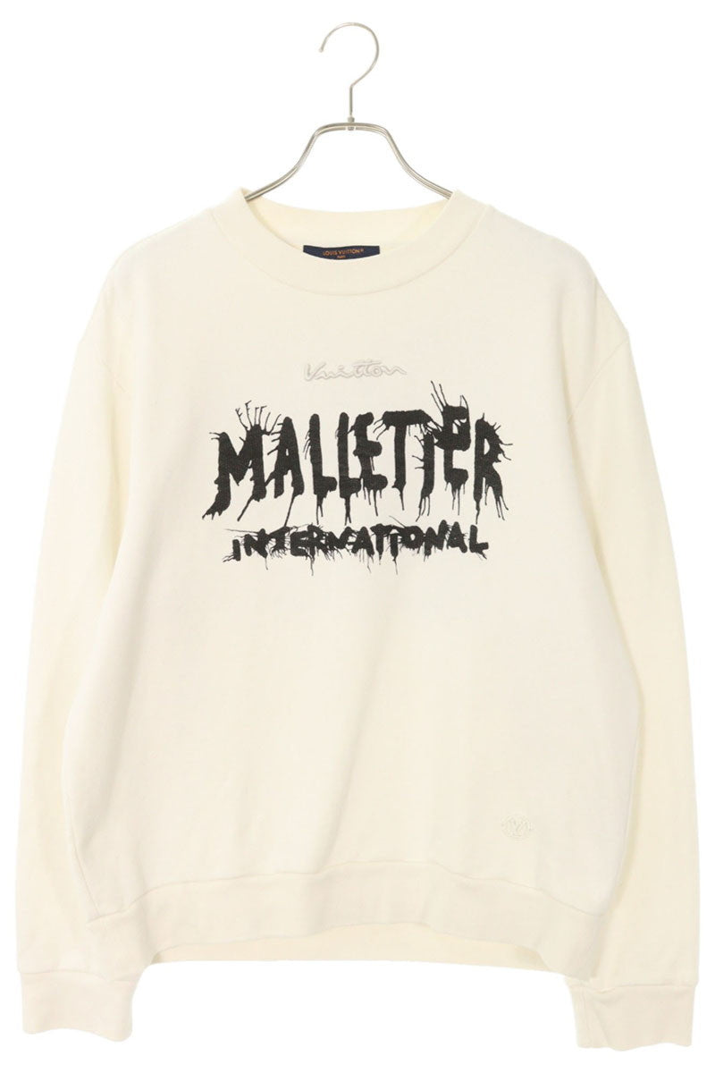 Louis Vuitton 24SS Graphic Logo Crewneck Sweatshirt White Size XXL