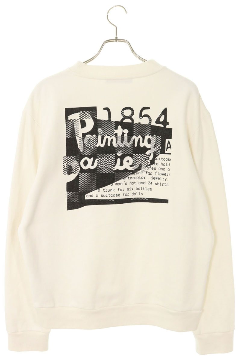 Louis Vuitton 24SS Graphic Logo Crewneck Sweatshirt White Size XXL