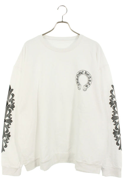 Chrome Hearts SWTSHRT PLVR Horseshoe Print Sweatshirt White x Black Size XXL