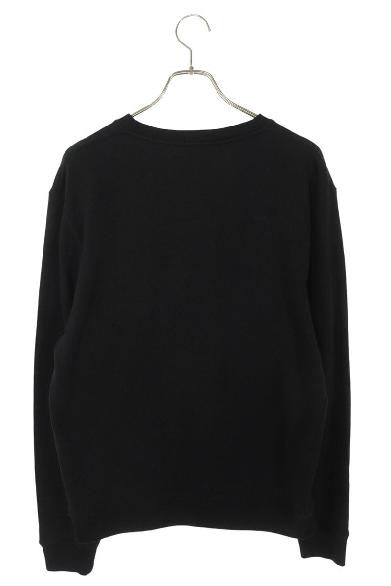 Loewe Logo Embroidered Crewneck Sweatshirt Black Size XL