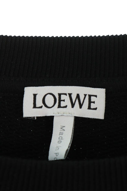 Loewe Logo Embroidered Crewneck Sweatshirt Black Size XL