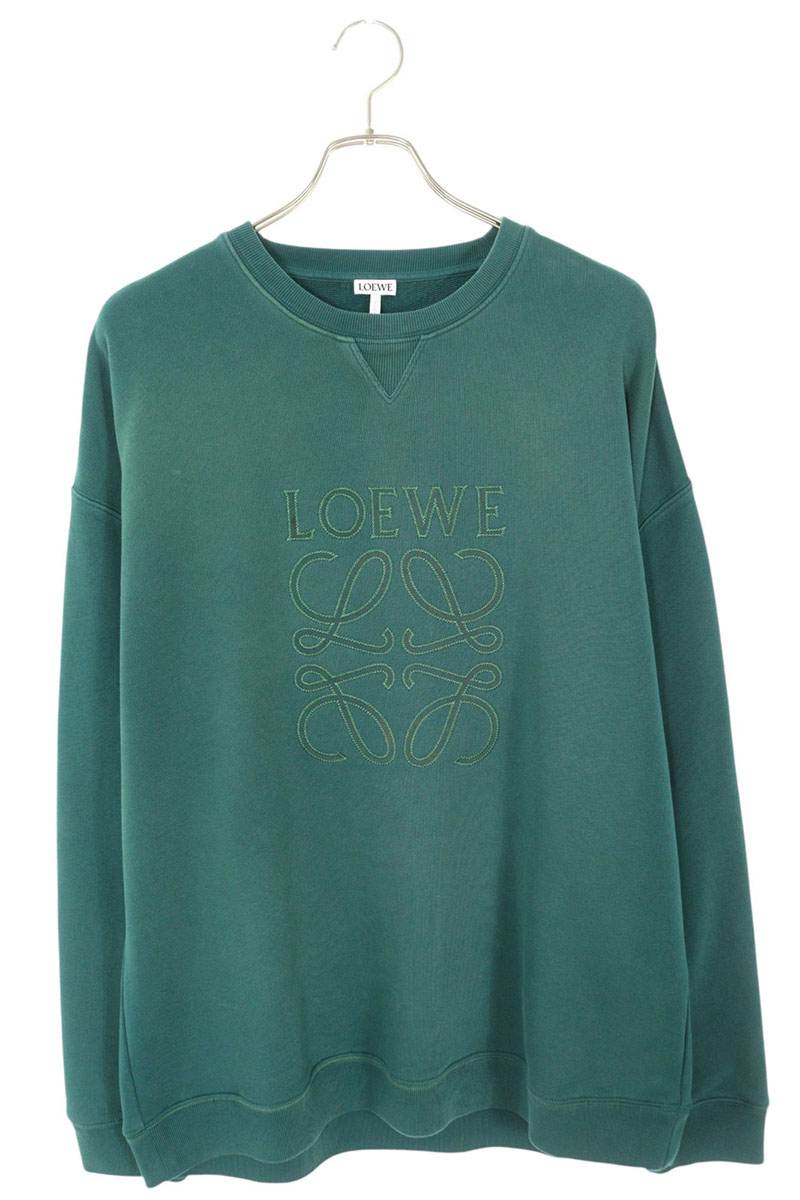 LOEWE 25SS Relaxed Fit Sweatshirt Green Size M