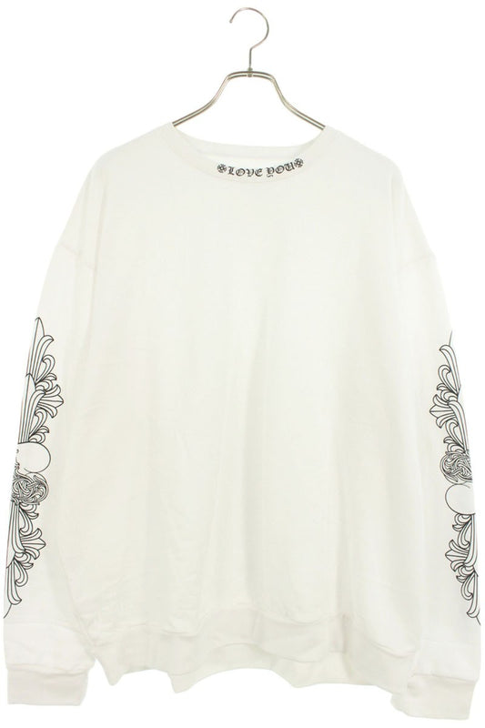 Chrome Hearts LOVE YOU CREW SWTSHRT Floral Heart Size XL
