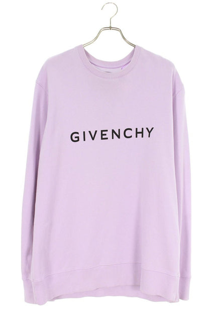 GIVENCHY Logo Print Sweatshirt Purple Size XL