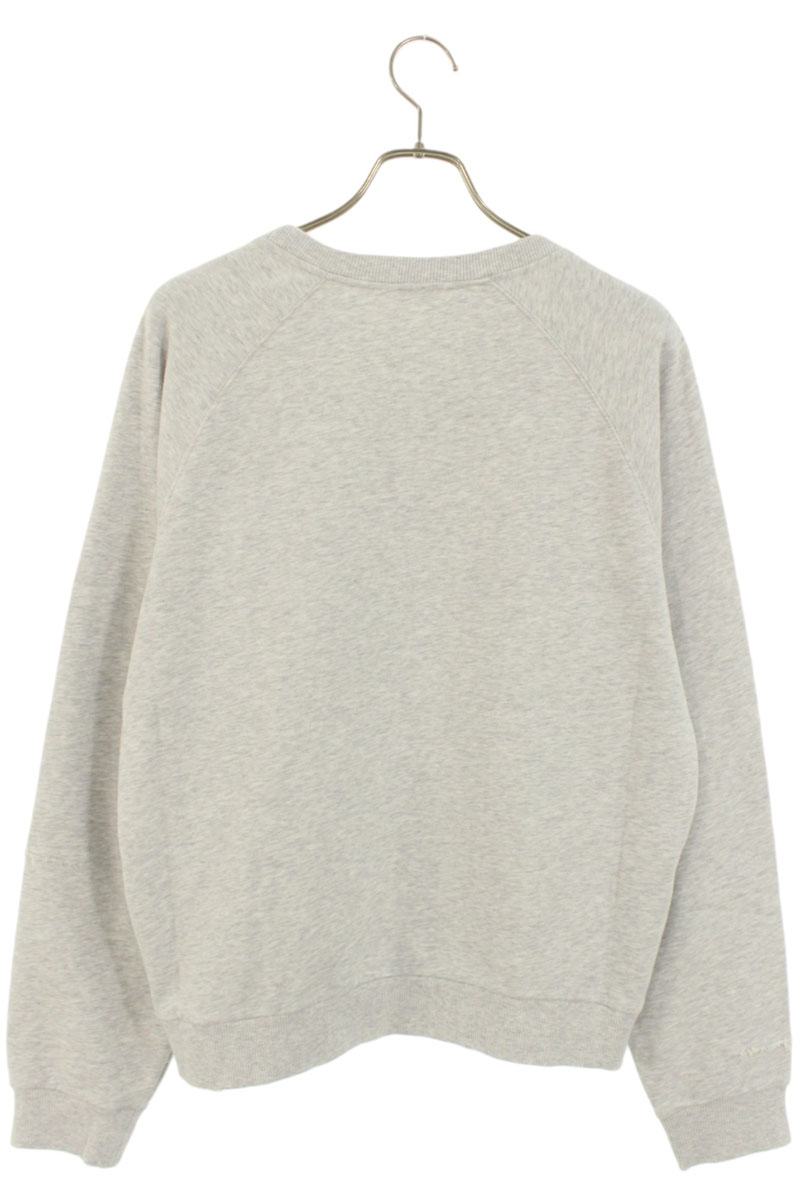 CELINE 25AW Logo Paint Distressed Sweatshirt Gray Size L