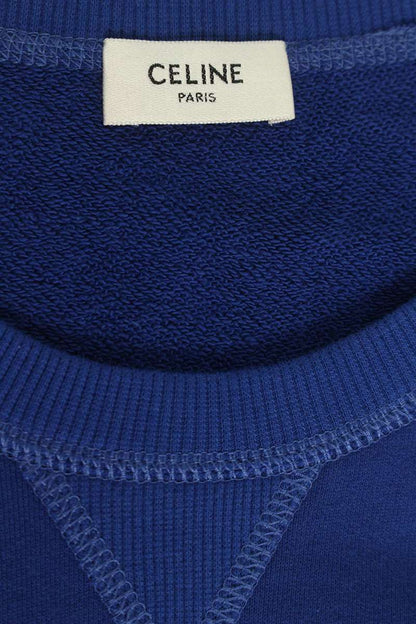 CELINE 25AW Animal Logo Regular Sweatshirt Blue Size M