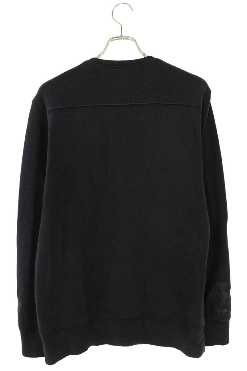 Chrome Hearts SWTSHRT PLVR Cross Patch Sweatshirt Black Size M