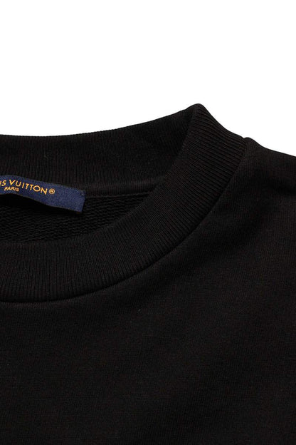 LOUISVUITTON 24AW Signature Crewneck Sweatshirt Black Size M