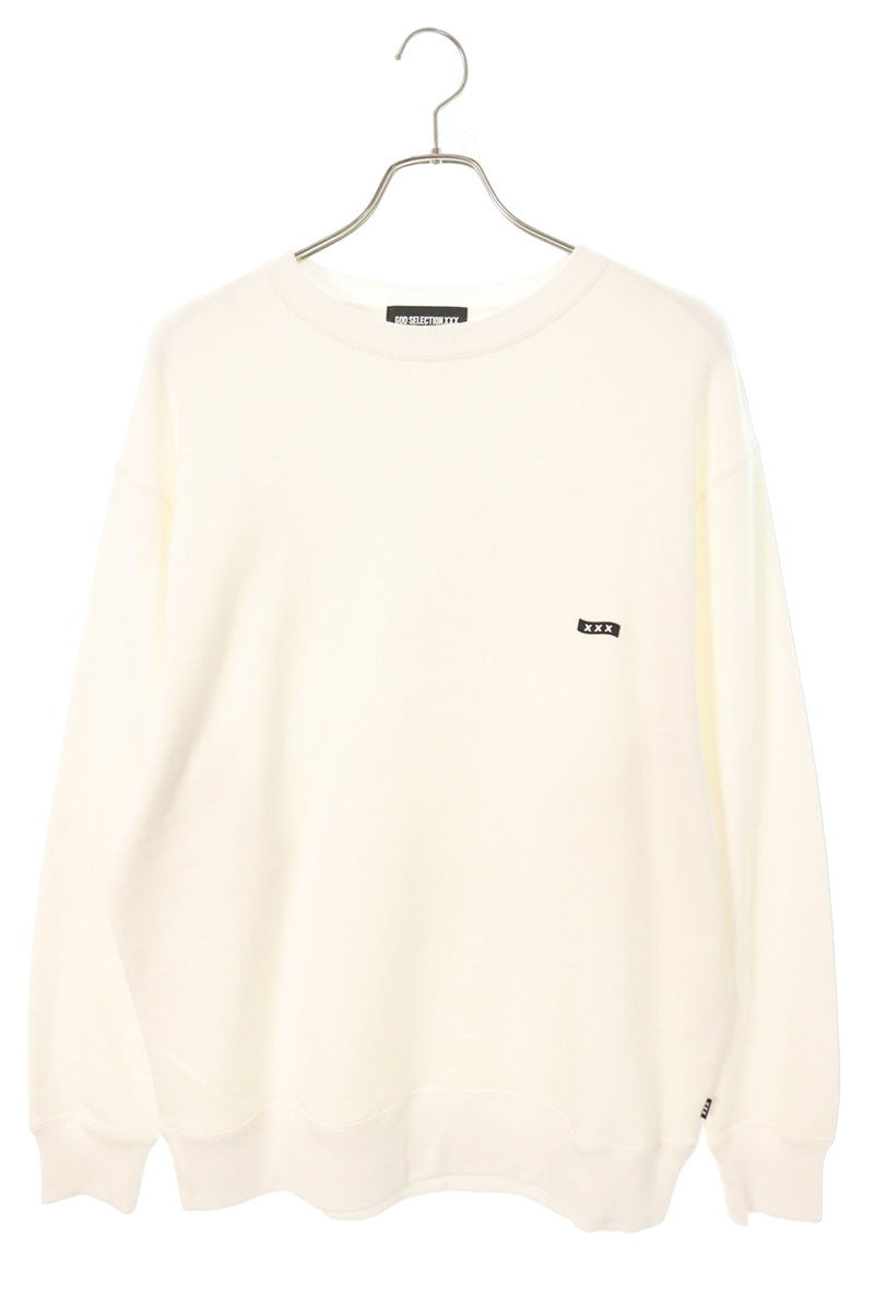GOD SELECTION XXX Logo Patch Sweatshirt White Size XL
